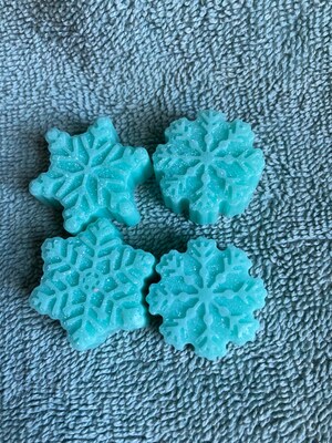Mini Snowflake Soaps- Snowflake Soaps, Mini Snowflakes, Guest Soap, Holiday Soap, Gift Ideas, Kids Soap Teacher gifts, Winter, Cute Soaps - image4